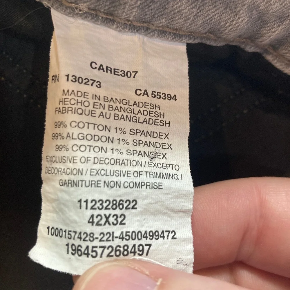 Wrangler Retro Jeans Mens 42x32 (Fits‎ 42x30) Gray Stretch Cowboy Western Rodeo